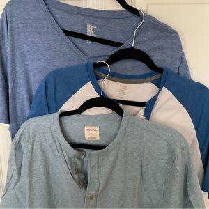 Men’s Short Sleeve Shirt lot (2) XL (not top v neck)